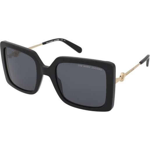 Marc Jacobs marc 579/s 807/ir | occhiali da sole graduati o non graduati | prova online | plastica | oversize, quadrati | nero | adrialenti