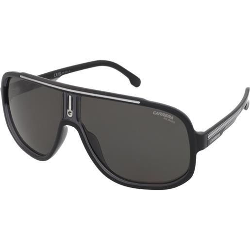 Carrera Carrera 1058/s 08a/m9 | occhiali da sole graduati o non graduati | prova online | unisex | plastica | pilot | nero, grigio | adrialenti