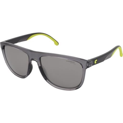 Carrera Carrera 8059/s 3u5/t4 | occhiali da sole graduati o non graduati | prova online | unisex | plastica | quadrati | grigio, trasparente | adrialenti
