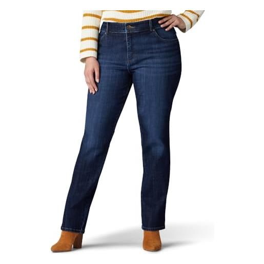 Lee plus size relaxed fit straight leg jean jeans, bewitched, 30w m donna