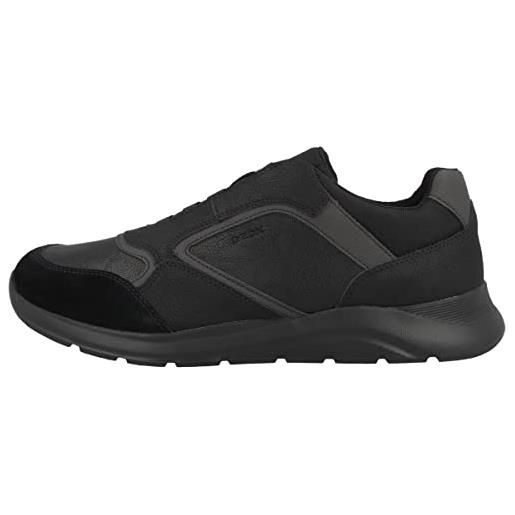 Geox u damiano b, sneakers uomo, nero (black), 44 eu