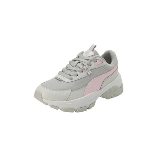 Puma women cassia via sneakers, feather gray-whisp of pink-cool light gray, 42.5 eu