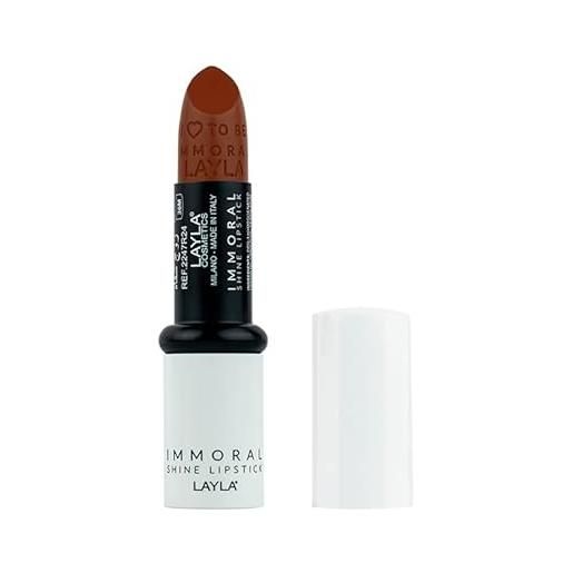 LAYLA immoral shine lipstick n. 24 heatwave