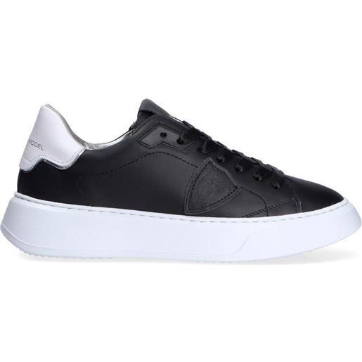 Philippe model sneaker temple nero bianco