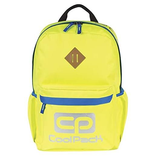 Coolpack 44592cp, zaino per la scuola jump neon yellow, yellow