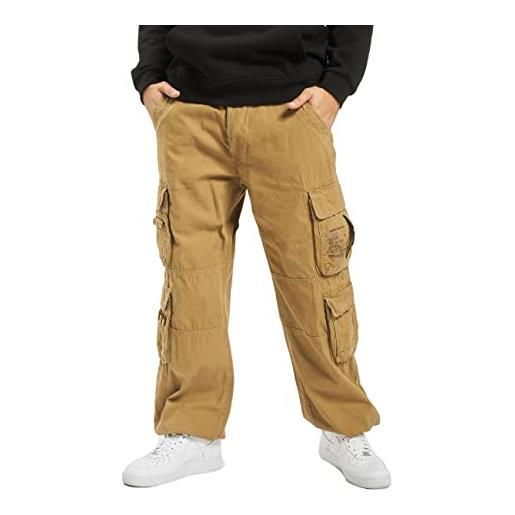 Brandit pure vintage trouser pantaloni, beige, 7xl uomo
