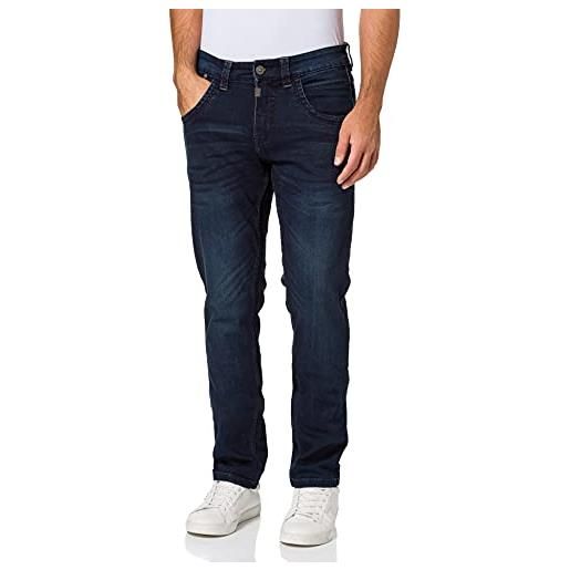 Timezone regular eliaz jeans slim, blu (ink shadow wash 3738), 46 it (32w/34l) uomo
