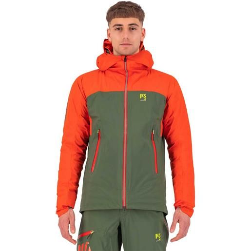 Karpos valsesia shell jacket verde, arancione l uomo