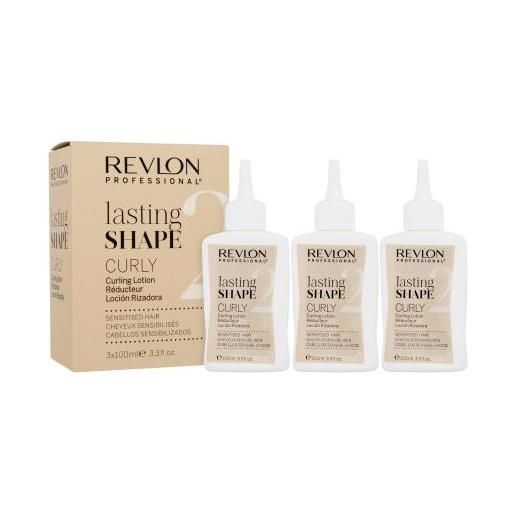Revlon Professional lasting shape curly curling lotion sensitised hair 2 permanente per capelli sensibili 3x100 ml