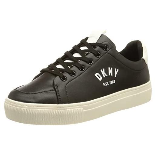 DKNY cara, scarpe da ginnastica donna, nero bianco, 39 eu