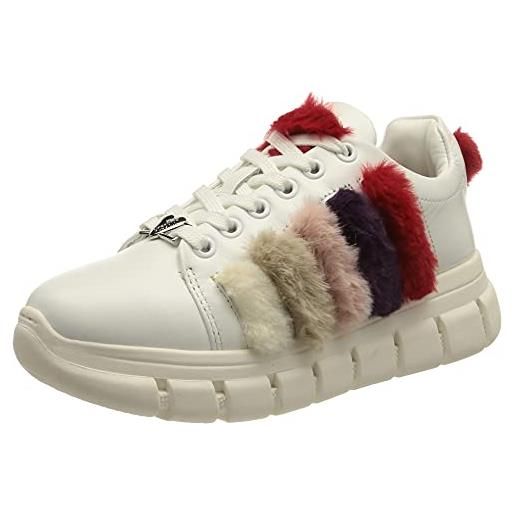 Love Moschino collezione autunno inverno 2021, sneaker donna, bianco, 41 eu