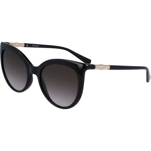 Longchamp occhiali da sole Longchamp neri forma cat eye lo720s5420001