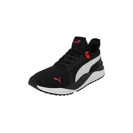 PUMA pacer future street plus, scarpe da ginnastica unisex-adulto, nero bianco per tutti i tempi rosso, 42 eu