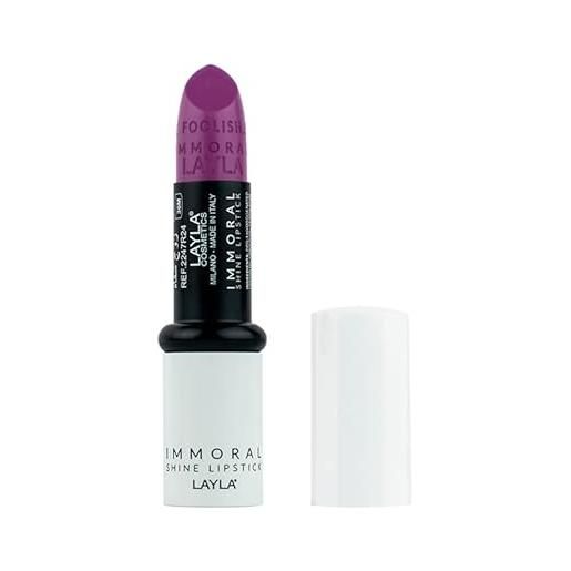 LAYLA immoral shine lipstick n. 18 LAYLActic