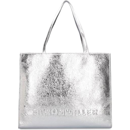 SIMON MILLER borsa shopping studio metallizzata