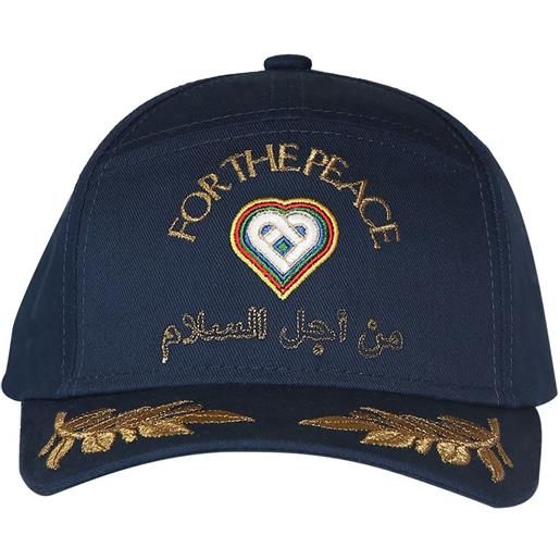 CASABLANCA cappello in cotone con logo