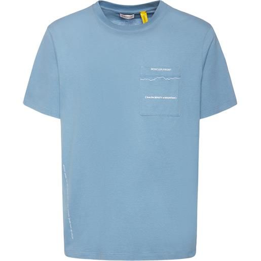 MONCLER GENIUS t-shirt moncler x frgmt mountain line in cotone