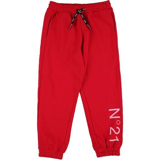 N°21 pantaloni in felpa di cotone con logo