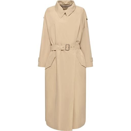 GIORGIO ARMANI trench in cotone e seta