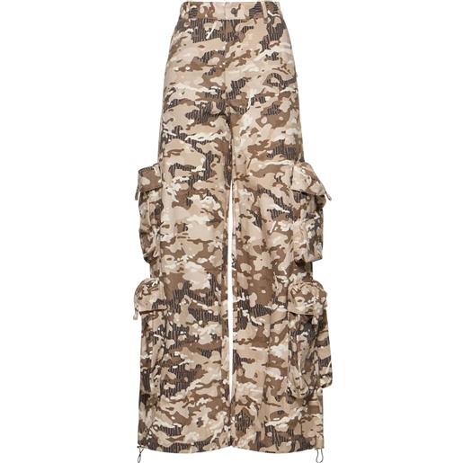 AMIRI pantaloni larghi in drill di cotone camouflage
