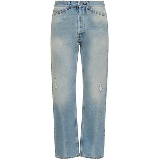 PALM ANGELS jeans loose fit in denim di cotone