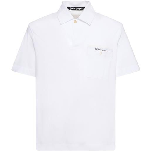 PALM ANGELS polo sartoriale in cotone