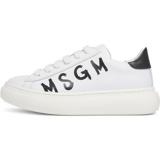 MSGM sneakers in pelle con logo