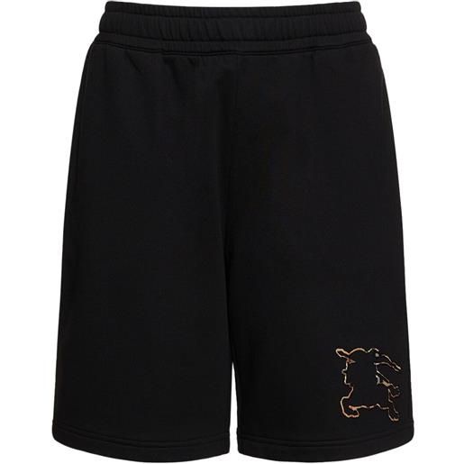 BURBERRY shorts horwood in jersey con logo
