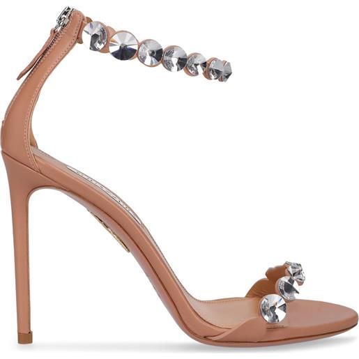 AQUAZZURA sandali maxi-tequila in camoscio 105mm