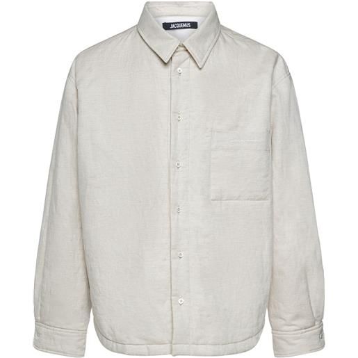 JACQUEMUS giacca la chemise boulanger in cotone