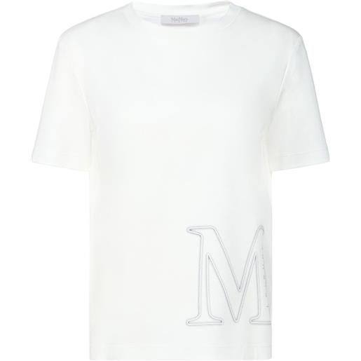 MAX MARA t-shirt monviso in cotone e modal con logo