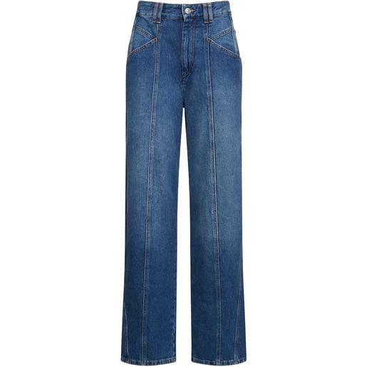ISABEL MARANT jeans dritti vetan in denim di cotone