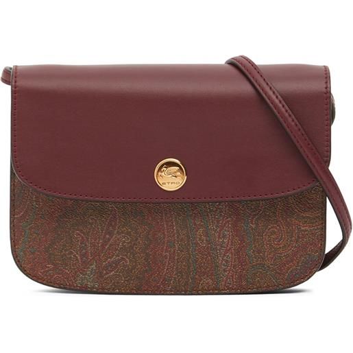 ETRO borsa in cotone paisley e pelle