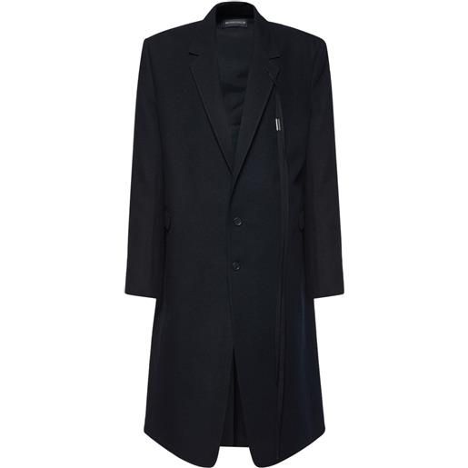 ANN DEMEULEMEESTER cappotto sartoriale wauter in lana