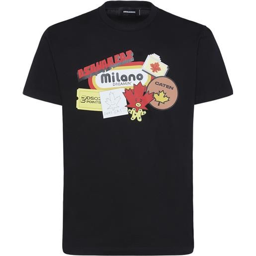 DSQUARED2 t-shirt cool fit in cotone con stampa