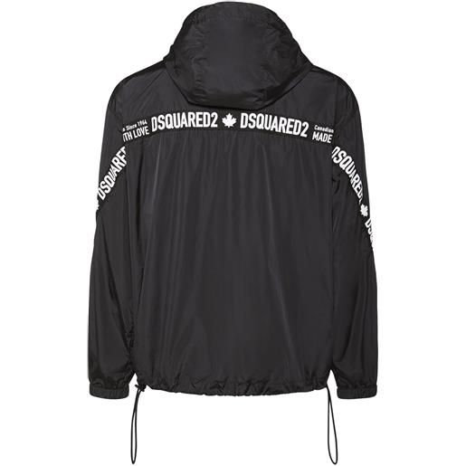 DSQUARED2 giacca sportiva in nylon con logo