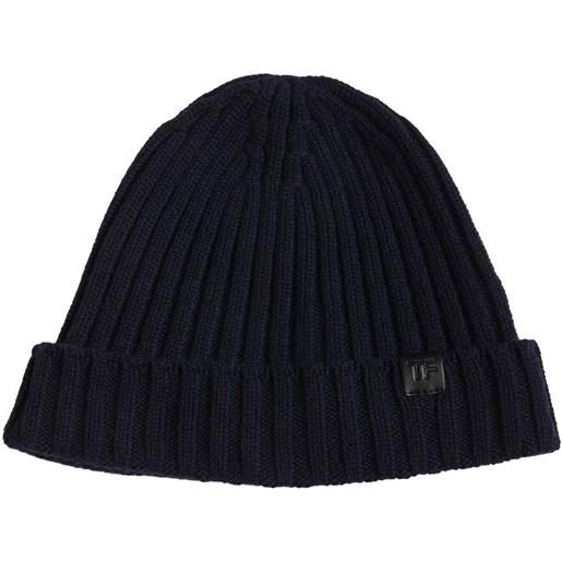 TOM FORD cappello beanie in cashmere a costine