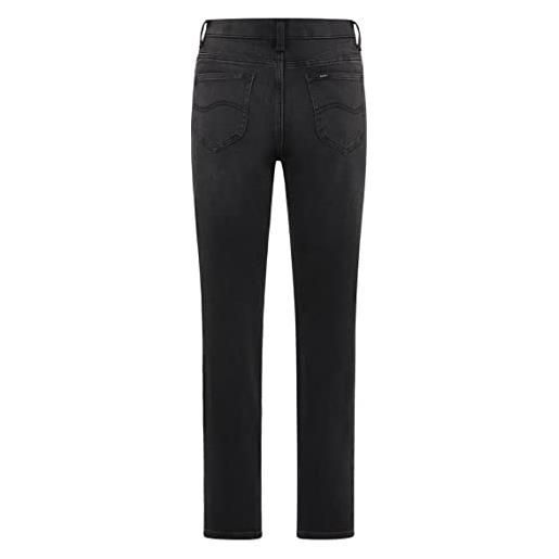 Lee ulc straight jeans, nero, 31w x 33l donna