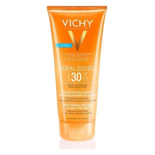 Vichy ideal soleil gel-latte ultra fondente per pelle bagnata o asciutta spf 30 200 ml Vichy