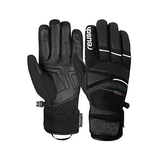 Reusch storm r-tex xt handschuhe, guanti da uomo, nero/bianco, 8.5