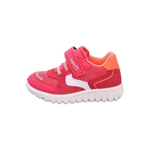 superfit sport7 mini, sneaker, rosa/arancione 5510, 27 eu