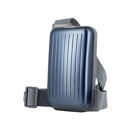ÖGON -DESIGNS- ögon borse a spalla per telefono: phone bag & wallet, la pratica ed elegante tracolla in alluminio con portafoglio integrato taglia unica