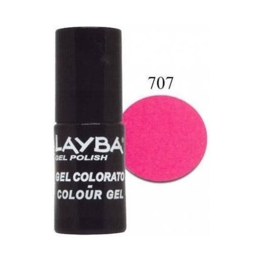 LAYLA layba gel polish - smalto semipermanente n. 707 pink fluo