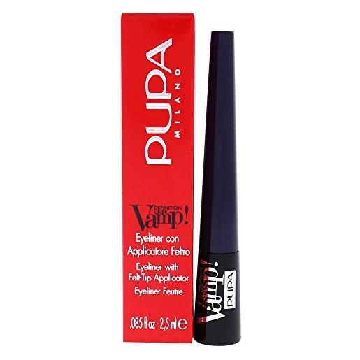 Pupa vamp definition liner eyeliner con applicatore in feltro tonalità 300 deep blue