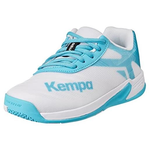Kempa wing 2.0 junior, scarpe da pallamano, blu marino arancione fluor, 29 eu