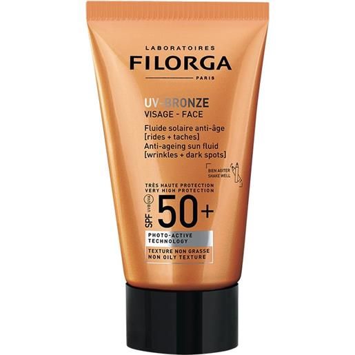 LABORATOIRES FILORGA C.ITALIA filorga uv-bronze face - fluido solare viso anti-età con protezione molto alta spf 50+ - 40 ml