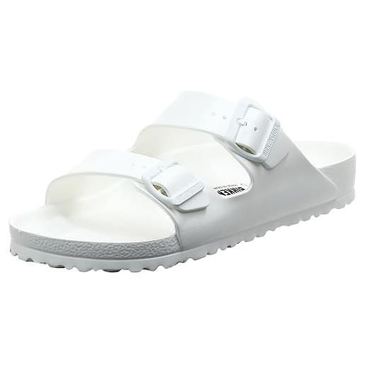 Birkenstock arizona eva, zoccoli unisex - adulto, bianco (white), 44 eu