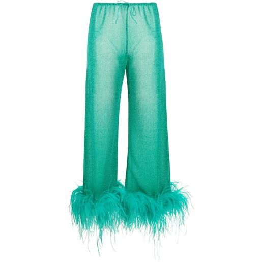 Oséree pantaloni con decorazione - verde