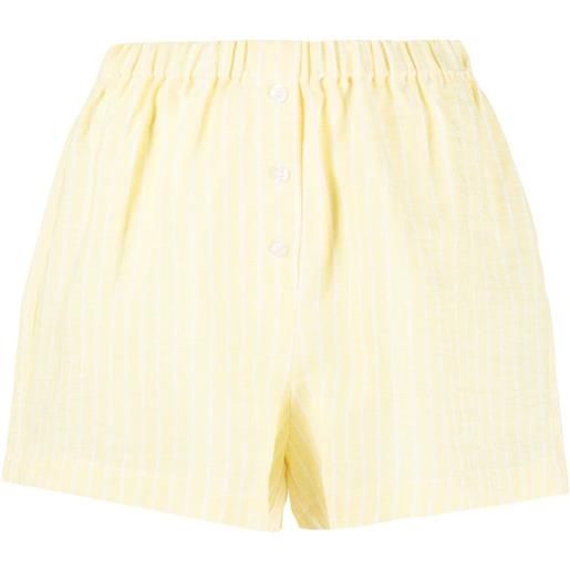 Forte Dei Marmi Couture shorts con vita elasticizzata - giallo