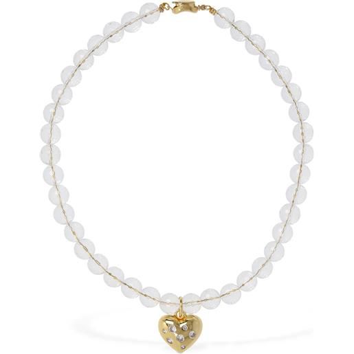TIMELESS PEARLY collana con charm cuore